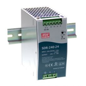 Schaltnetzgerät SDR 240, Netzgerät einphasig, Ausgang 24 VDC, 240 W, 10 A, Eingangsbereich 88 - 264 VAC, weitere Ausgangsgrößen auf Anfrage, Montage auf DIN-Schiene
