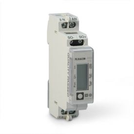 Einphasen-Wechselstromzähler für Direktanschluss mit LCD-Anzeige, 32 A mit MID Zulassung zur Verrechnung gegenüber Dritte geeignet, für Tragschienenmontage, Typ 7E.23.8.230.0000, 7E23.8.230.0010, 7E.23.8.230.0020, 7E.23.8.230.0030