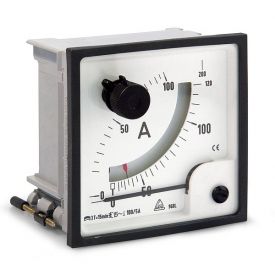 Analoges Dreheisenmessgerät für Wechselstrom mit Bimetallfunktion und Momentanwertanzeige, Maximum-Strommesser, Typ BL, 72x72 mm, 96x96 mm
