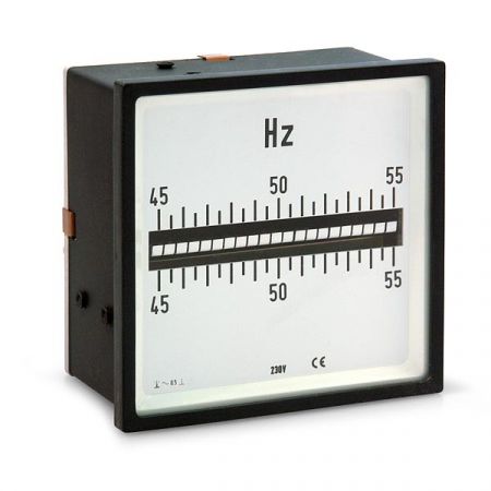Analoges Zungenfrequenzmessgerät, 21 Zungen, Typ P, 96x96 mm, 144x144 mm