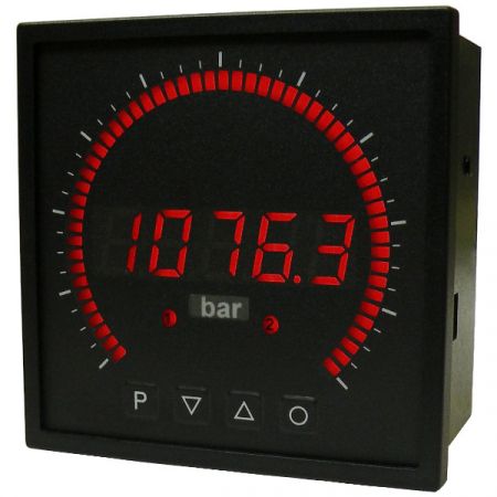 Digitale Messgeräte Typ M2-2VR4C.../MB2... für Gleichstrom und Gleichspannung (DC) für die Messung von Strom und Spannung in Gleichspannungsnetzen. Quadratische und rechteckige Bauform (Profilanzeigen).