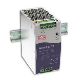 Schaltnetzgerät WDR 240, Netzgerät einphasig und zweiphasig, Ausgang 24 VDC, 240 W, 10 A, Eingangsbereich 180 - 550 VAC, weitere Ausgangsgrößen auf Anfrage, Montage auf DIN-Schiene