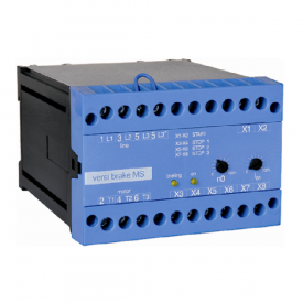Motorstart-Bremskombination VBMS, einphasengesteuerter Sanftanlauf, Motorschütz und Gleichstrombremse in einem Gerät, für alle Asynchronmotoren geeignet, Microcontroller gesteuert, einfacher Einbau, auch in bestehende Anlagen