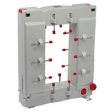 Kabelumbau-Stromwandler KBU 816, für CU-Schiene und Rundleiter, Stromwandler mit teilbarem Messkern, mit integrierten Sekundär-Verschlusskappen, teilbares Messsystem ermöglicht die einfache, nachträgliche Installation in vorhandene Anlagen möglich