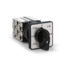 externer Messstellenumschalter für 7 Schaltstellungen, Typ V 30/7, 48x48 mm