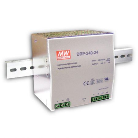 Schaltnetzgerät DRP 240, Netzgerät einphasig, Ausgang 24 VDC, 240 W, 10 A, Eingangsbereich 85 - 264 VAC, weitere Ausgangsgrößen auf Anfrage, Montage auf DIN-Schiene