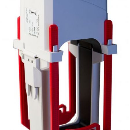 Kabelumbau-Stromwandler KBR 42L, für CU-Schiene und Rundleiter, Stromwandler mit teilbarem Messkern, mit integrierten Sekundär-Verschlusskappen, teilbares Messsystem ermöglicht die einfache, nachträgliche Installation in vorhandene Anlagen möglich