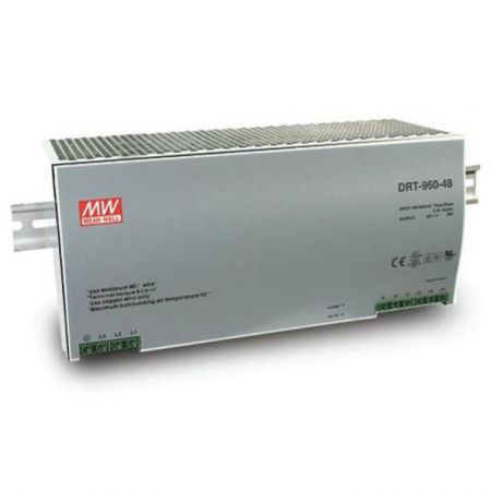 Schaltnetzgerät DRT 960, Netzgerät dreiphasig, Ausgang 24 VDC, 960 W, 40 A, Eingangsbereich 340 - 550 VAC, weitere Ausgangsgrößen auf Anfrage, Montage auf DIN-Schiene