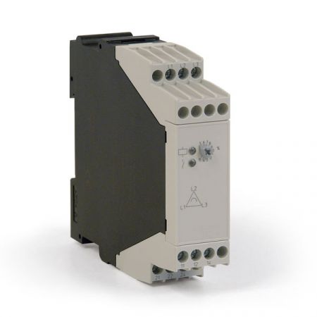 Asymmetrierelais, Typ MK 9040N, zur Überwachung von dreiphasigen Netzen auf Phasenausfall, Spannungsasymmetrie, Rückspannung, wahlweise mit Phasenfolgeerkennung und einstellbarer Ansprechverzögerung