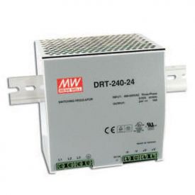 Schaltnetzgerät DRT 240, Netzgerät dreiphasig, Ausgang 24 VDC, 240 W, 10 A, Eingangsbereich 340 - 550 VAC, weitere Ausgangsgrößen auf Anfrage, Montage auf DIN-Schiene
