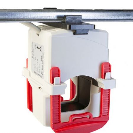 Kabelumbau-Stromwandler KBR 28, für CU-Schiene und Rundleiter, Stromwandler mit teilbarem Messkern, mit integrierten Sekundär-Verschlusskappen, teilbares Messsystem ermöglicht die einfache, nachträgliche Installation in vorhandene Anlagen möglich