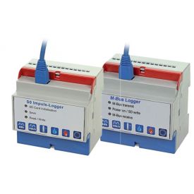 Datenlogger S0-Impuls oder M-Bus Logger, produkt- u. herstellerunabhängig, zur Erfassung aller Verbrauchsdaten i. Energiemanagement und Gebäudemanagementsystemen, Datenaufnahme von Wasserzählern, Wärmemengenzählern, Gaszählern etc., Typ EMI, EMT, LM