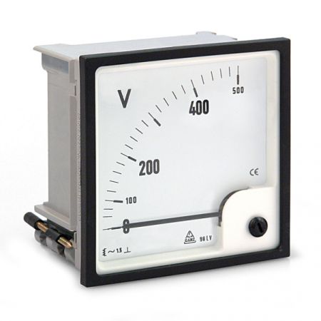 Analoges Dreheisenmessgerät für Wechselspannung, Voltmeter, Typ LV, 48x48 mm, 72x72 mm, 96x96 mm, 144x144 mm