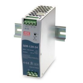 Schaltnetzgerät SDR 120, Netzgerät einphasig, Ausgang 24 VDC, 120 W, 5 A, Eingangsbereich 88 - 264 VAC, weitere Ausgangsgrößen auf Anfrage, Montage auf DIN-Schiene