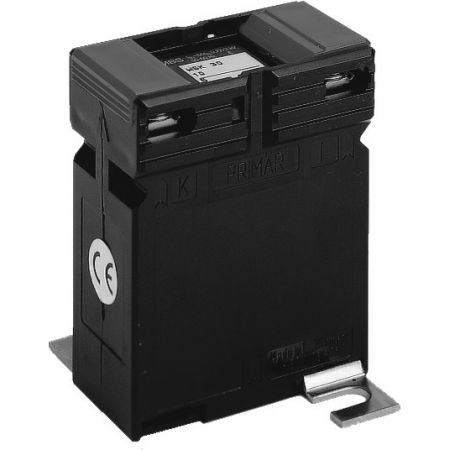 Wickel-Stromwandler WSK 30 mit Primärwicklung und Primäranschlussklemmen an Stelle durchgehender Sammelschiene, Anschluss an Stromschienen oder Kabeln, geeignet für kleine Primärströme, hohe Bemessungsleistung/Leistungsbelastung in VA